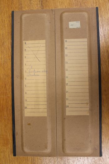 Media type: image;   Special Collections 4184 shows cataloged_item 4185 shows cataloged_item 4186 shows cataloged_item 4187 shows cataloged_item 4188 shows cataloged_item 4189 shows cataloged_item 4190 Description: Documentation photo of Wilder folder/label A5;